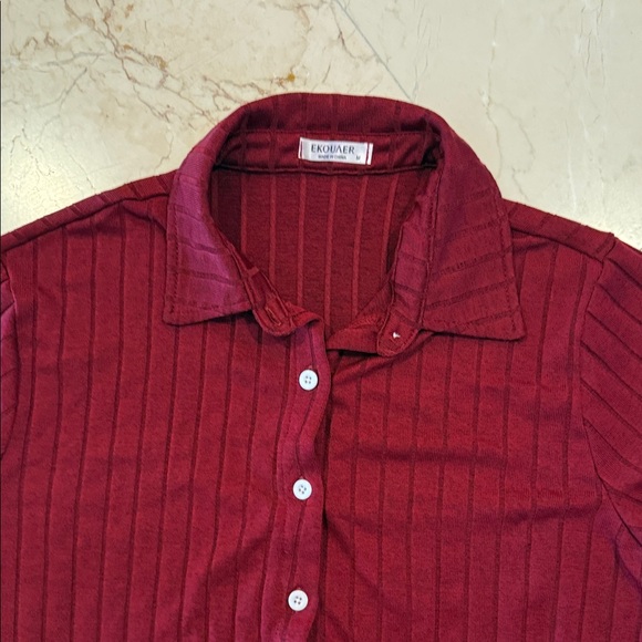 Woman’s  Burgundy Pajama Set - Picture 8 of 11